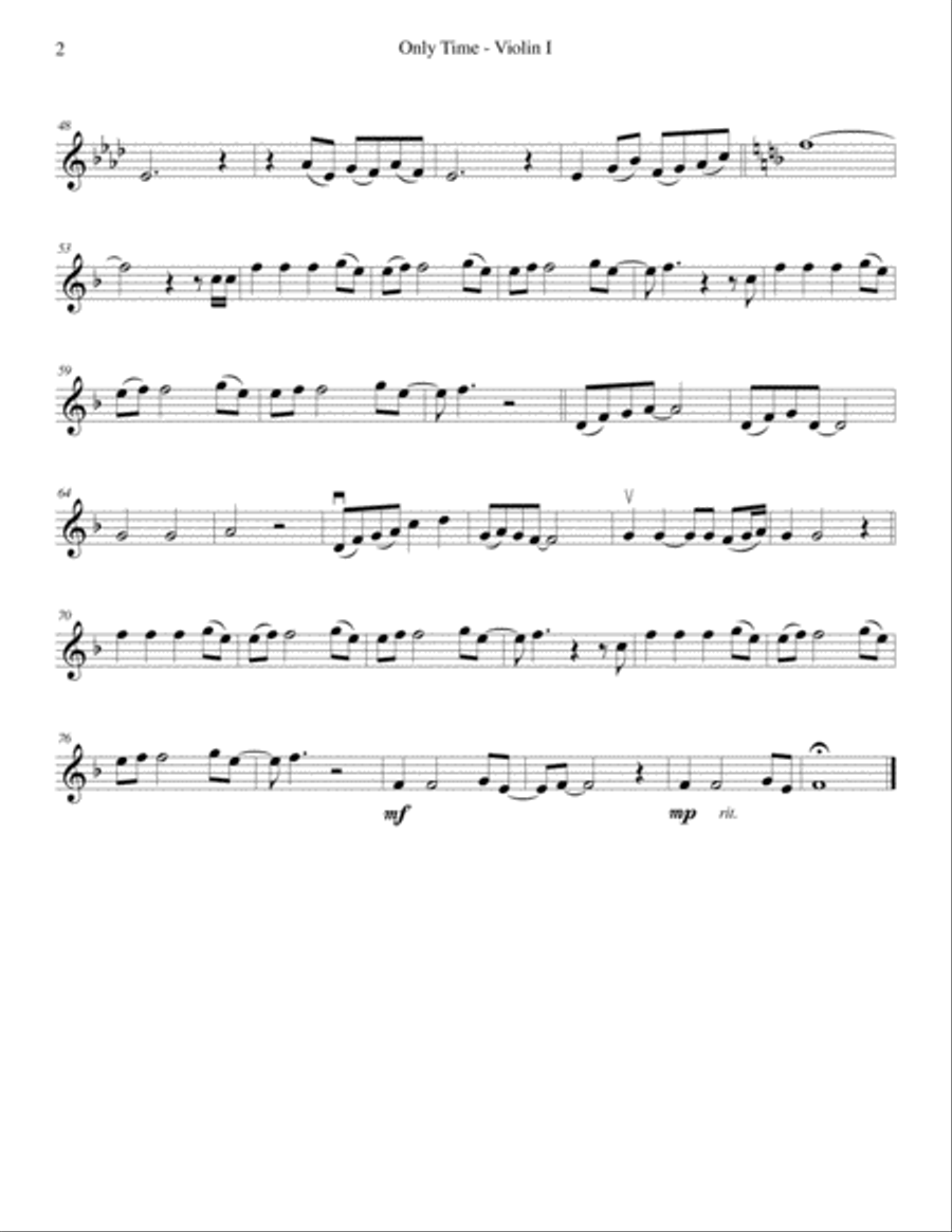 Only Time String Quartet scores gallery preview page 2
