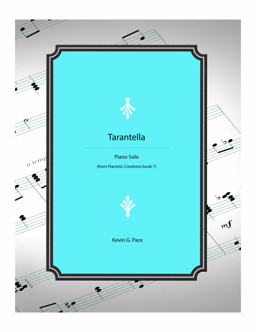 Tarantella - moderately advanced piano solo Piano Solo scores gallery preview page 1