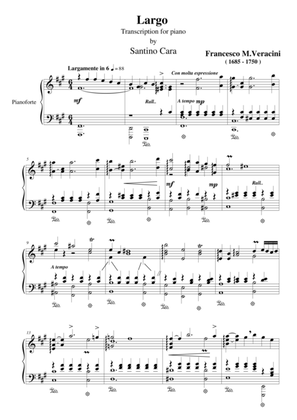 Largo_Veracini_Transcription for piano of Santino Cara