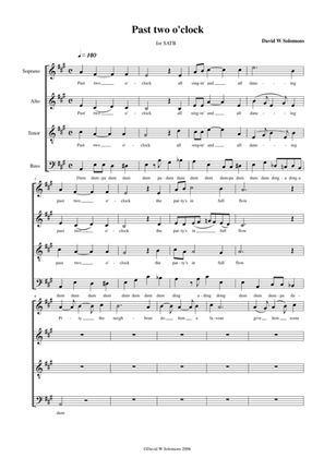 Past two o'clock for mixed voice choir (SATB)