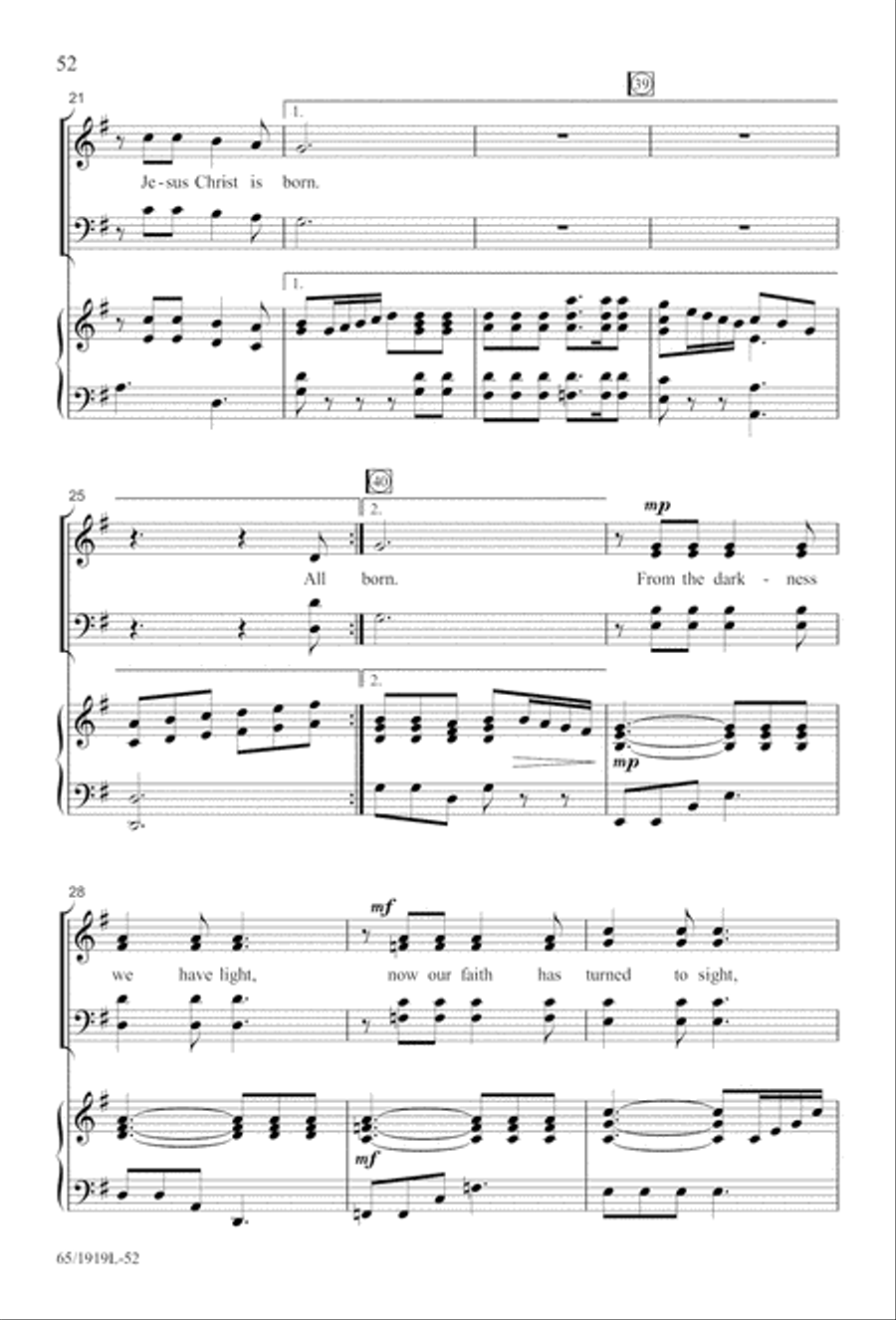 The Perfect Christmas 4-Part scores gallery preview page 54