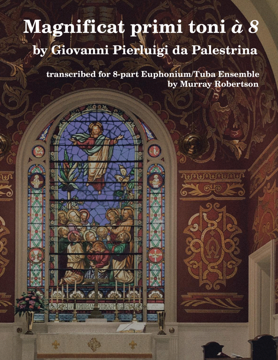 Magnificat Primi Toni á 8 (Tuba/Euphonium Choir) Choir scores gallery preview page 1