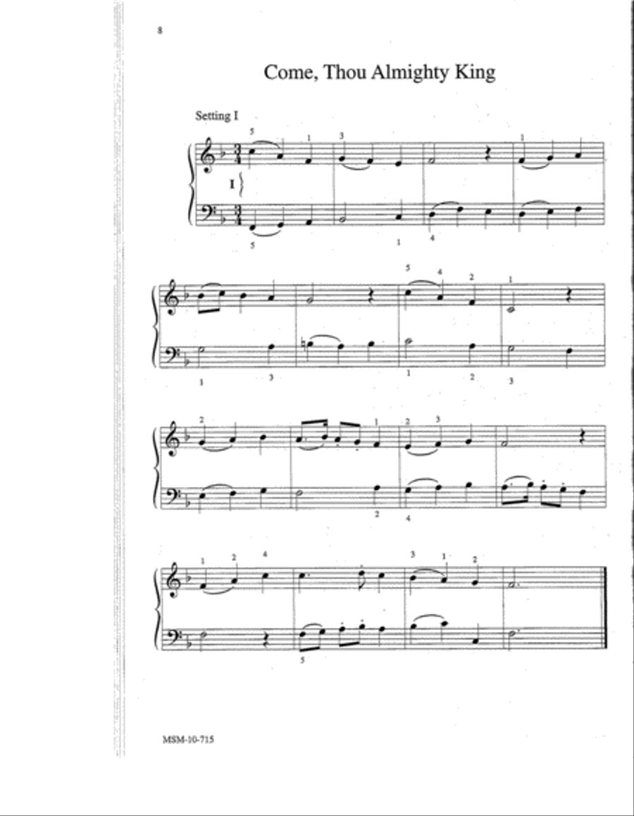 Easy Hymn Settings-General Set 2 Organ scores gallery preview page 4