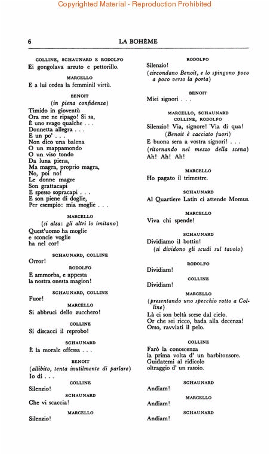 La Bohème Voice scores gallery preview page 3