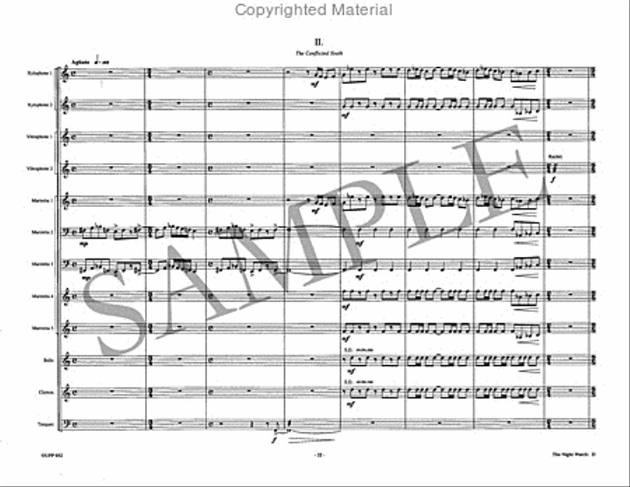 The Night Watch Percussion Ensemble scores gallery preview page 8