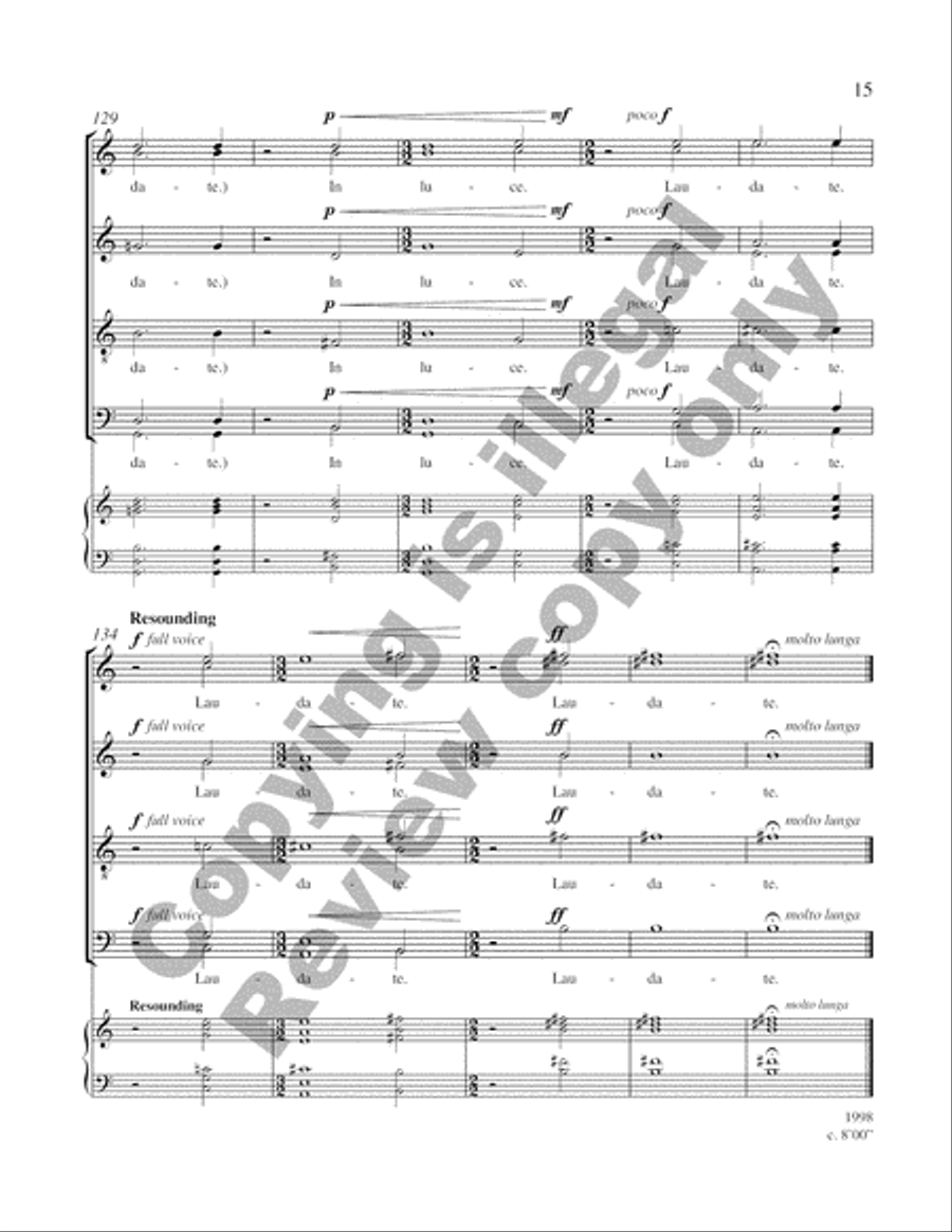 Canticle of the Brother Sun Divisi scores gallery preview page 7