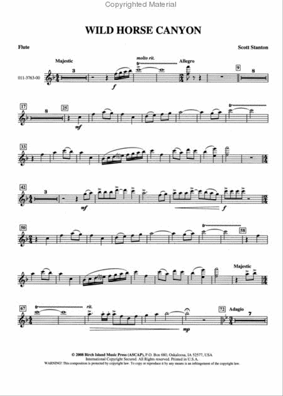 Wild Horse Canyon Concert Band scores gallery preview page 4