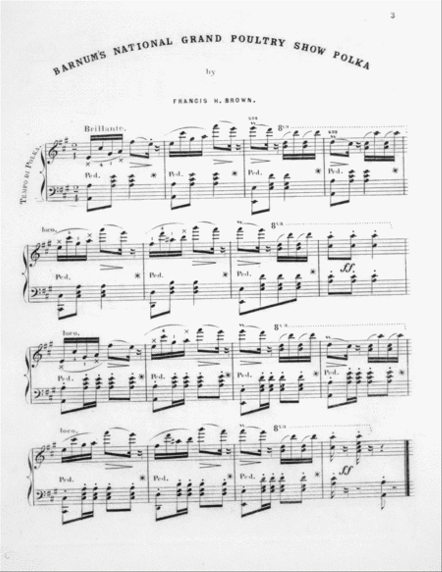 Barnum's National Grand Poultry Show Polk Piano Solo scores gallery preview page 2