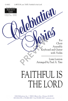 Book cover for Faithful Is the Lord