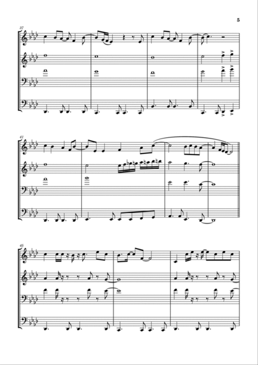 Lotta Love Lotta Love Brass Ensemble scores gallery preview page 6