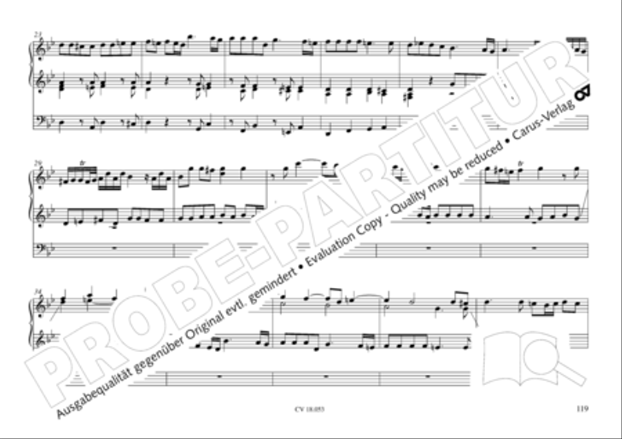 Das Husumer Orgelbuch von 1758 Organ Solo scores gallery preview page 120