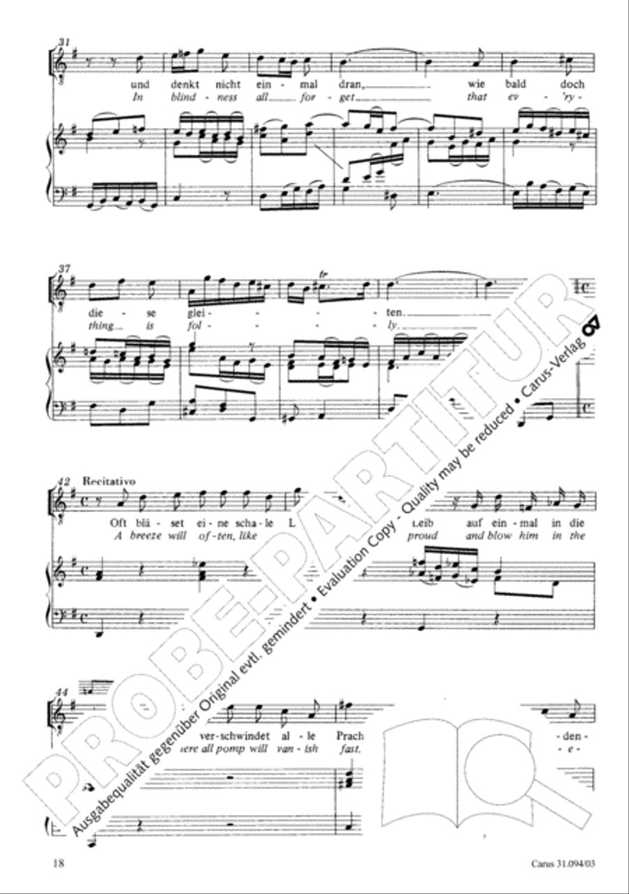 What has this world to give (Was frag ich nach der Welt) 4-Part scores gallery preview page 19