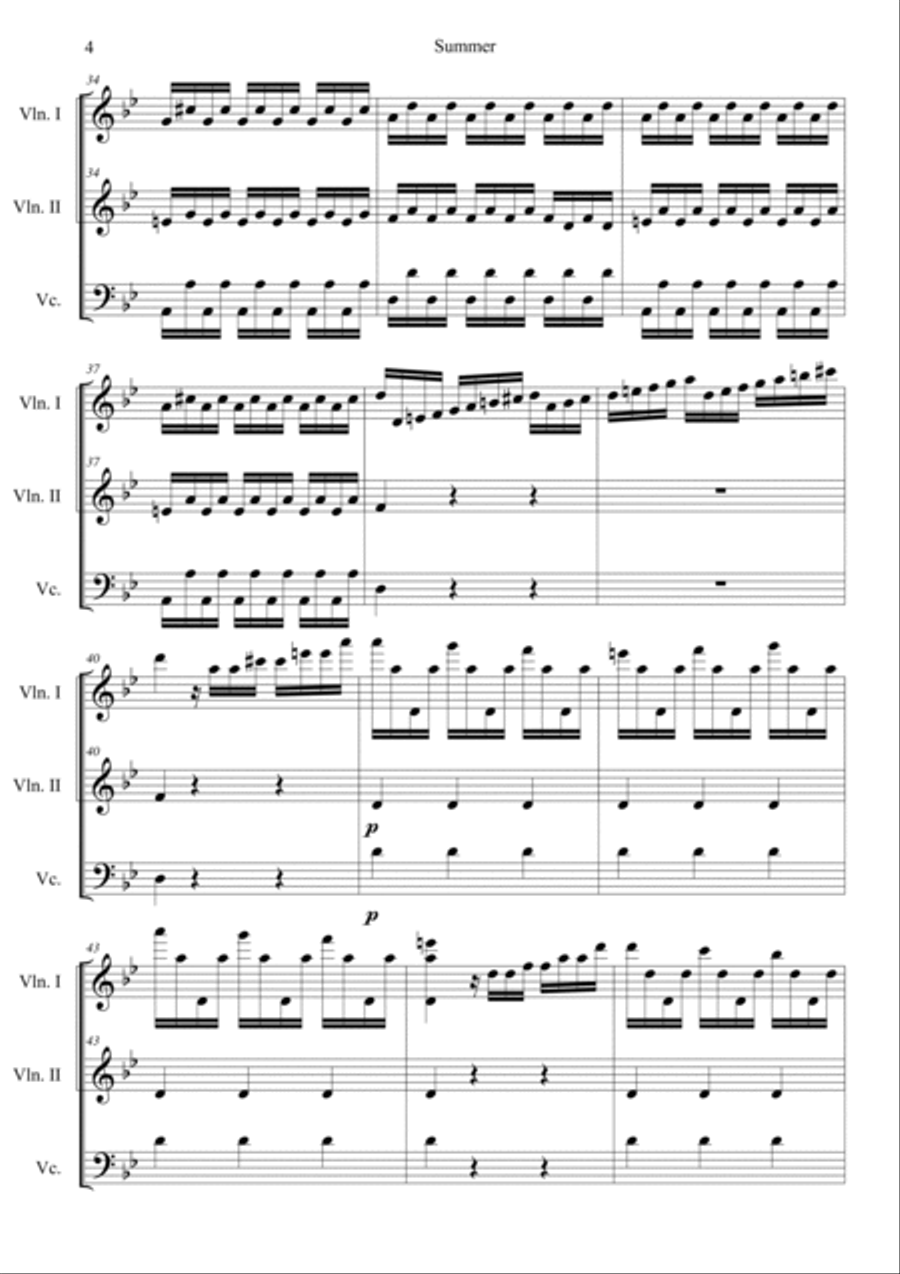 The Four Seasons: Summer 3rd Movement 