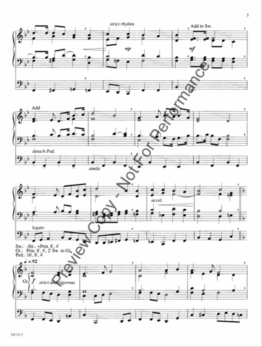 Mine Eyes Have Seen the Glory Organ scores gallery preview page 4