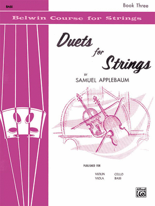 Book cover for Duets for Strings, Book 3