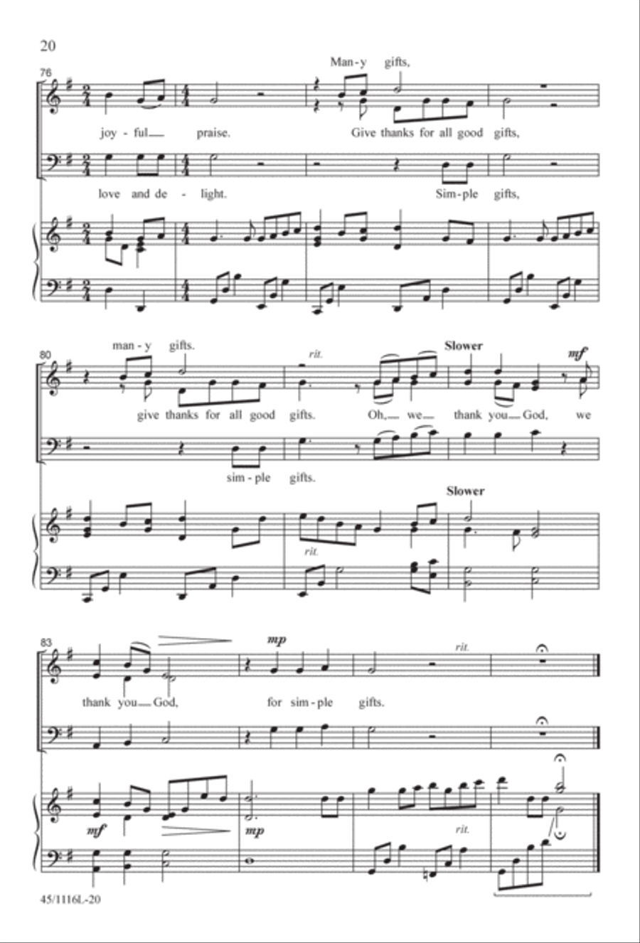 12 Anthems for about 12 Singers 3-Part scores gallery preview page 20
