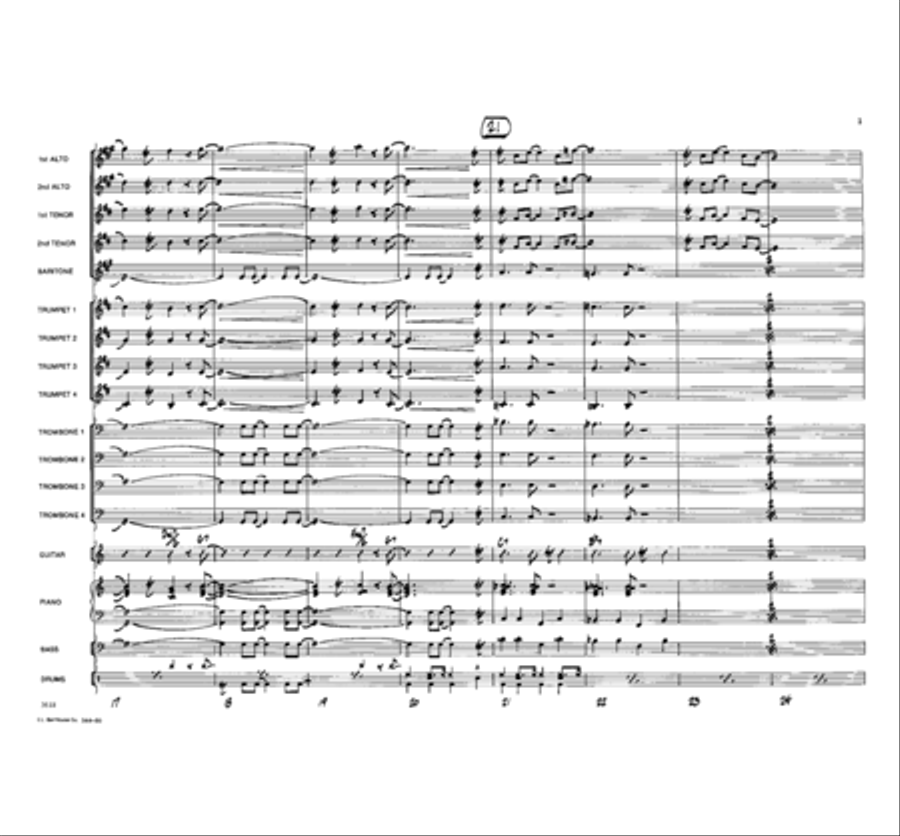 Mean Gene Jazz Ensemble scores gallery preview page 4