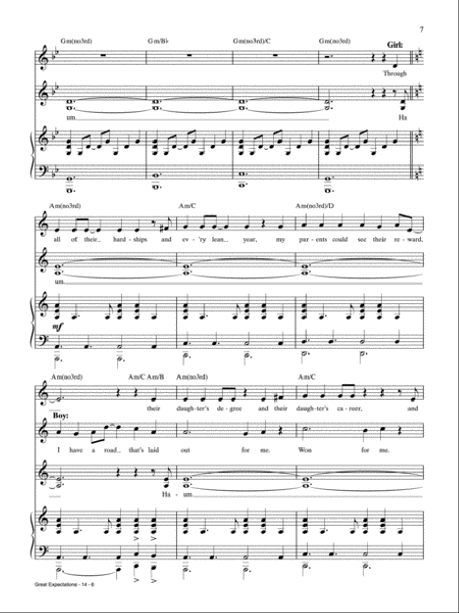 Great Expectations Piano, Vocal, Guitar scores gallery preview page 6