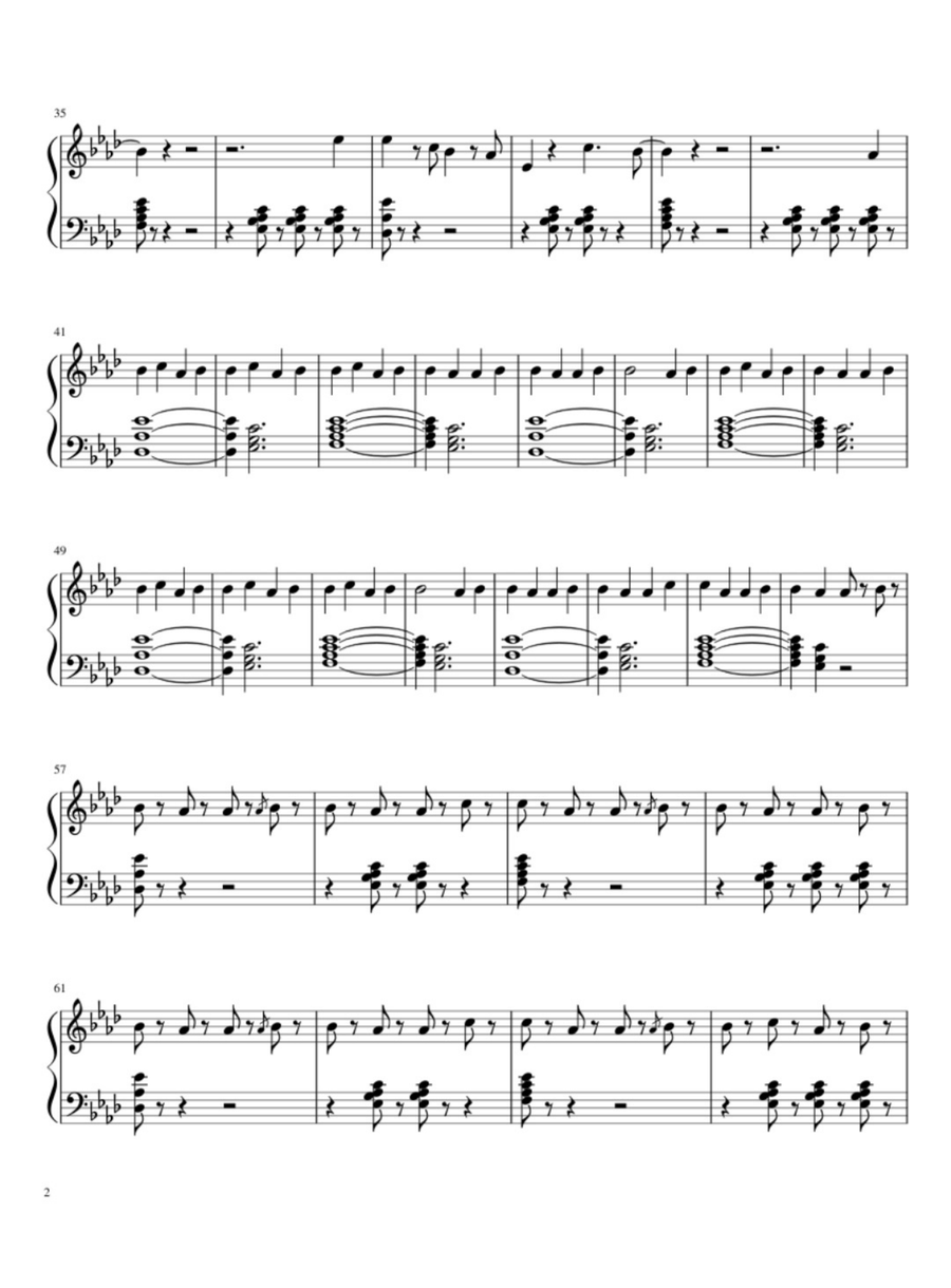 Closer Closer Easy Piano scores gallery preview page 2