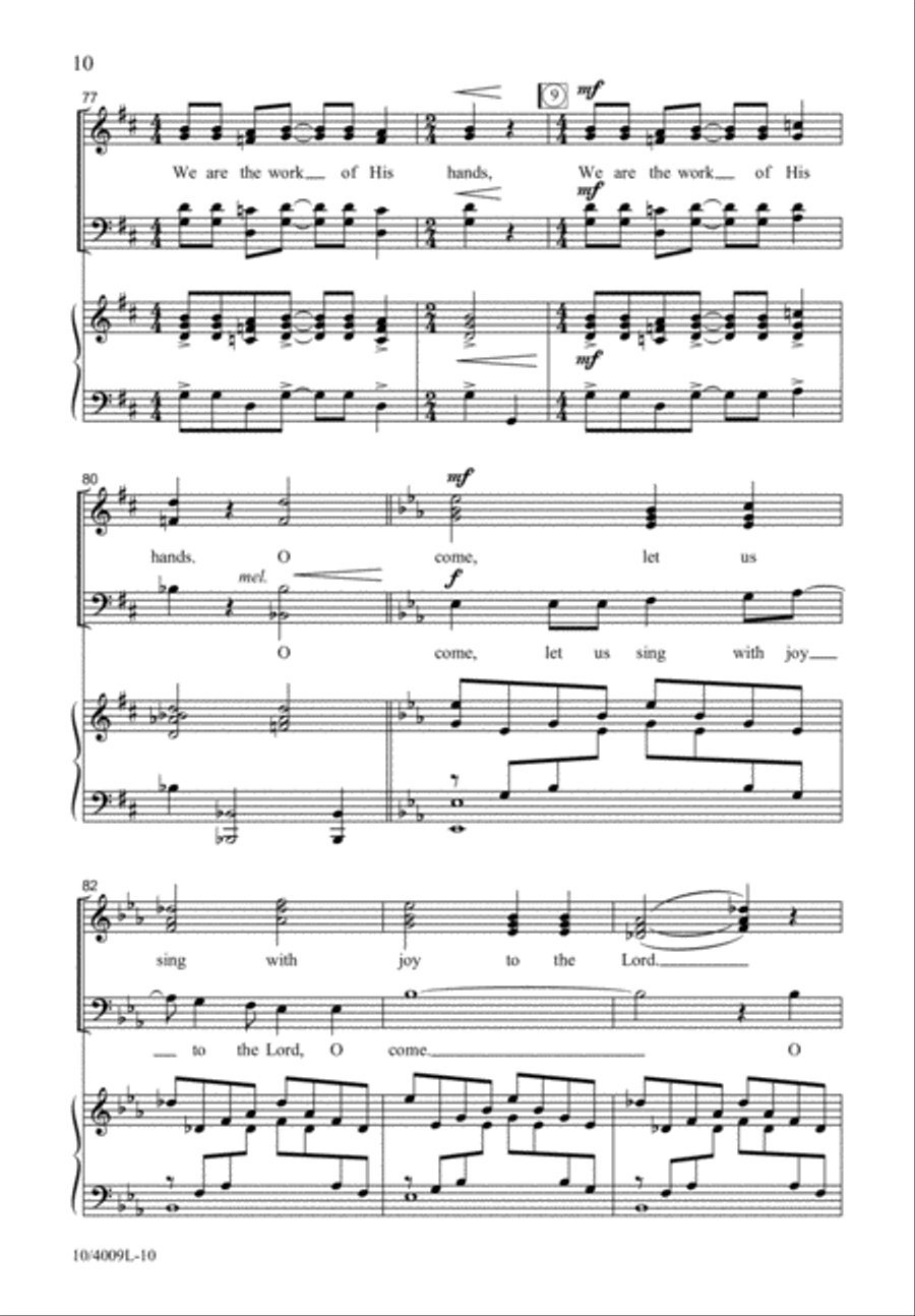 O Come, Let Us Sing 4-Part scores gallery preview page 11