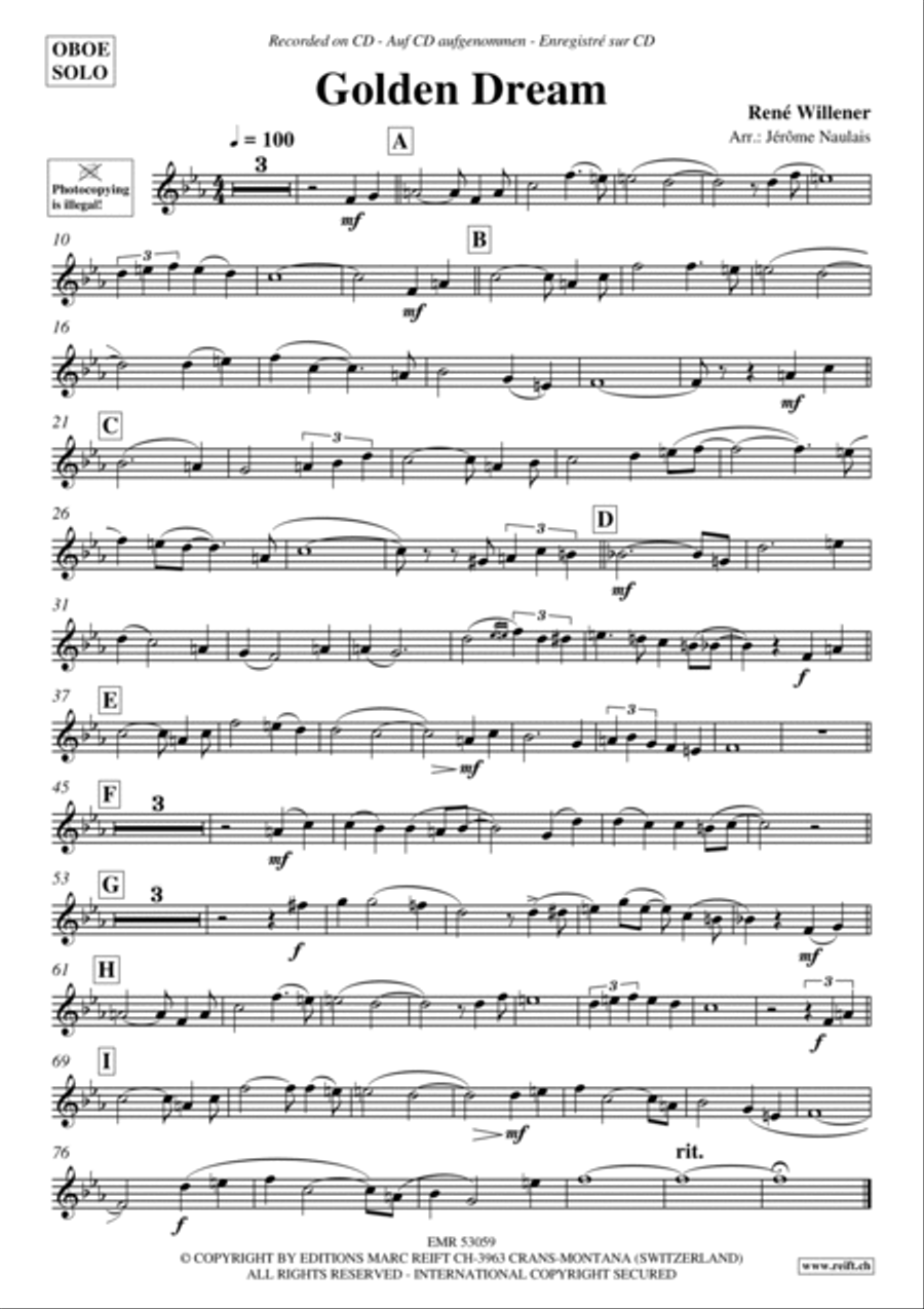Golden Dream Piano Accompaniment scores gallery preview page 2
