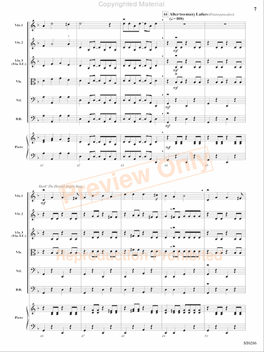 We Wish You a Klezmer Christmas String Orchestra scores gallery preview page 8