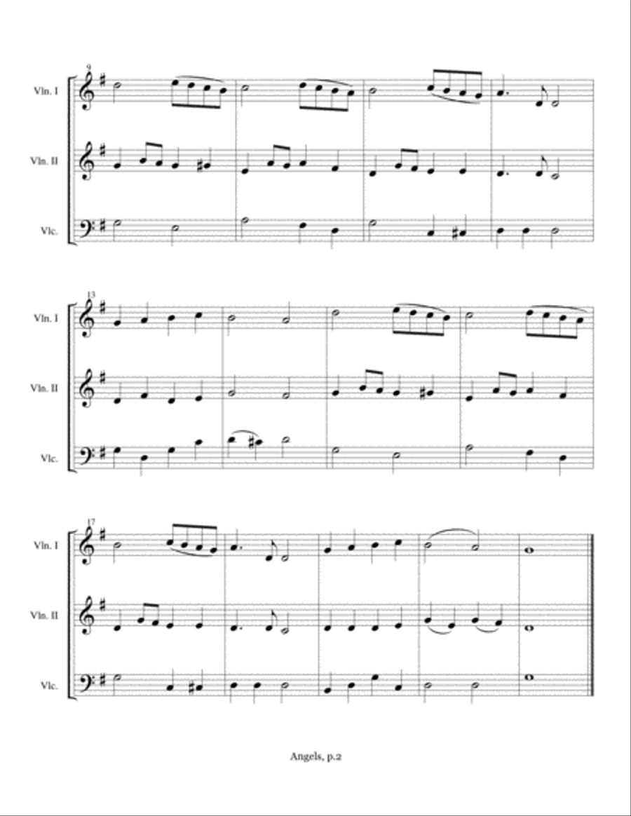 Christmas Trios I Christmas Trios I String Trio scores gallery preview page 3