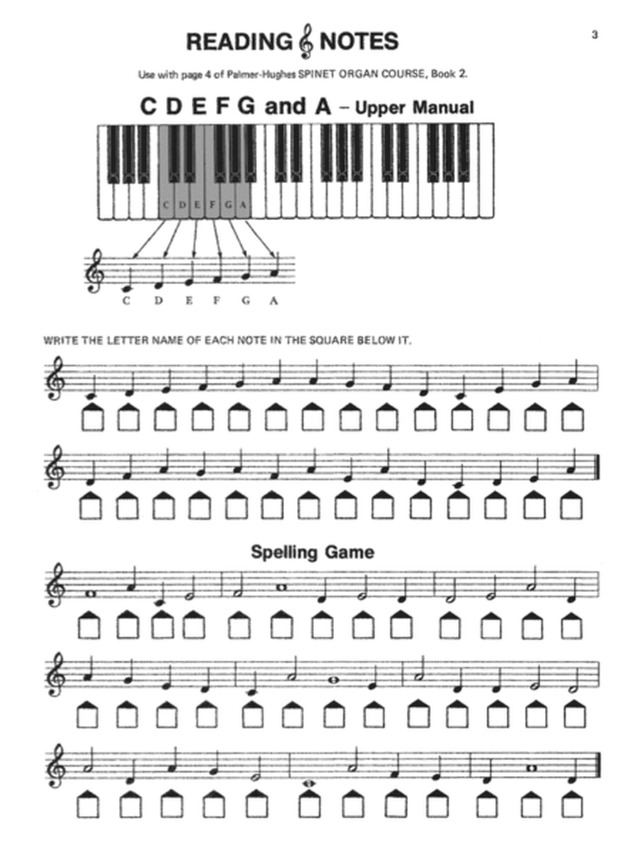 Reading, Writing, and Playing for Spinet Organ, Book 2