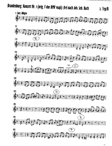 Brandenburg Concerto No.1 F Major - Allegro image number null