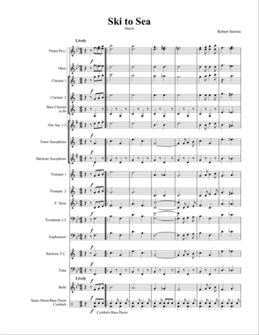 Ski to Sea March Ski to Sea March Concert Band scores gallery preview page 3