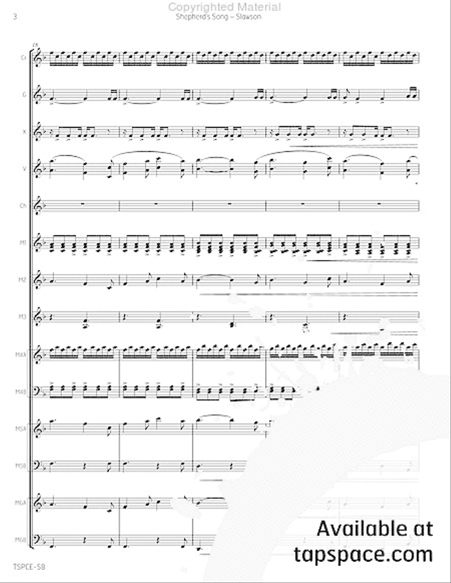 Shepherd's Song Percussion Ensemble scores gallery preview page 7
