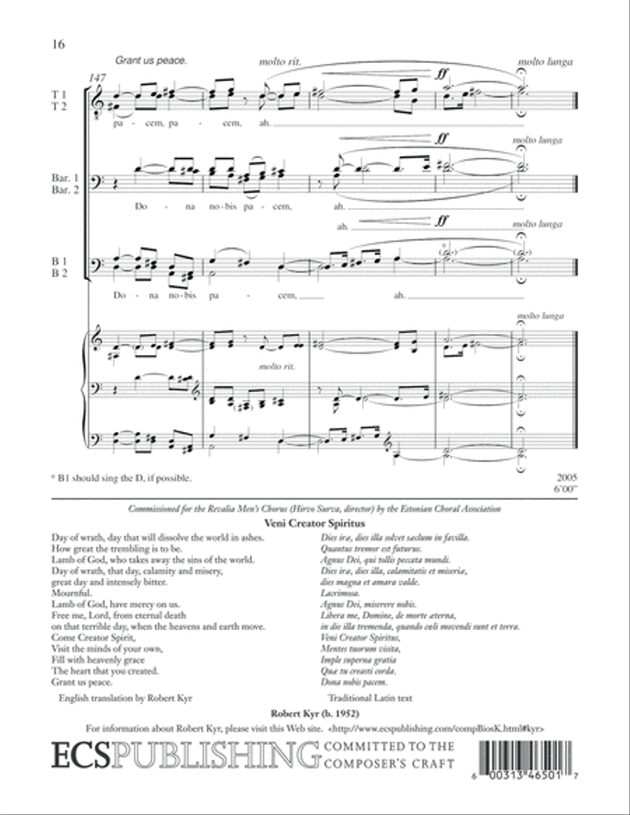 Veni, Creator Spiritus Veni, Creator Spiritus A Cappella scores gallery preview page 10