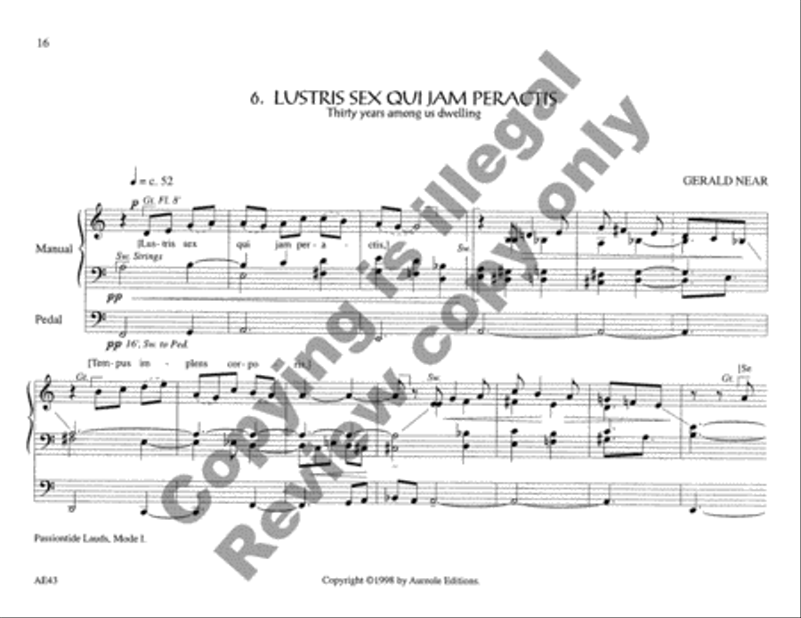 Chantworks, Set II Lent, Passiontide, Easter Organ scores gallery preview page 9