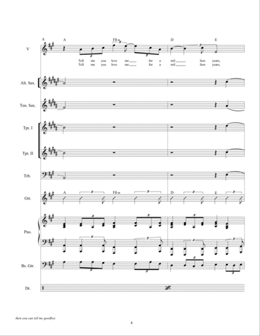 Then You Can Tell Me Goodbye Large Ensemble scores gallery preview page 6