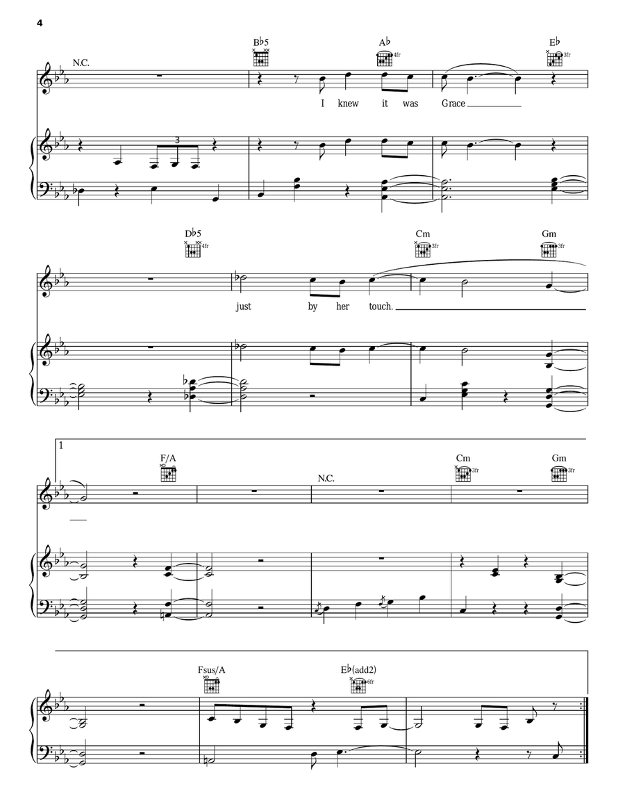 Grace's Amazing Hands Acoustic Guitar scores gallery preview page 4