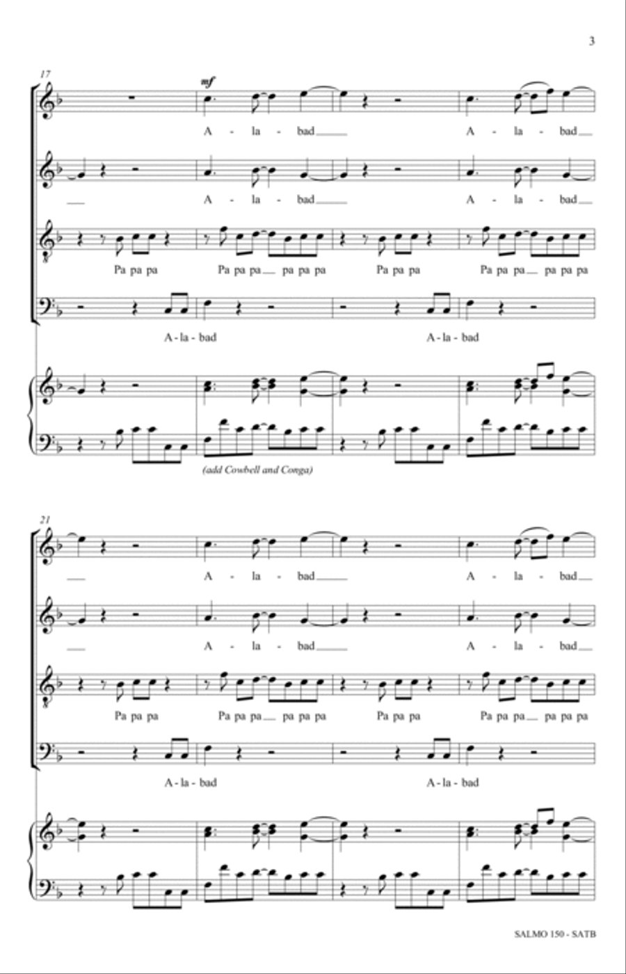 Salmo 150 Salmo 150 4-Part scores gallery preview page 3