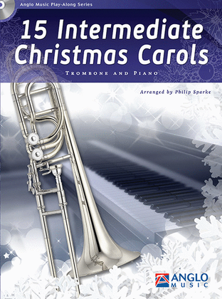 Book cover for 15 Intermediate Christmas Carols