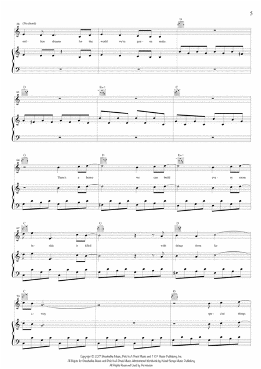 A Million Dreams Voice scores gallery preview page 5