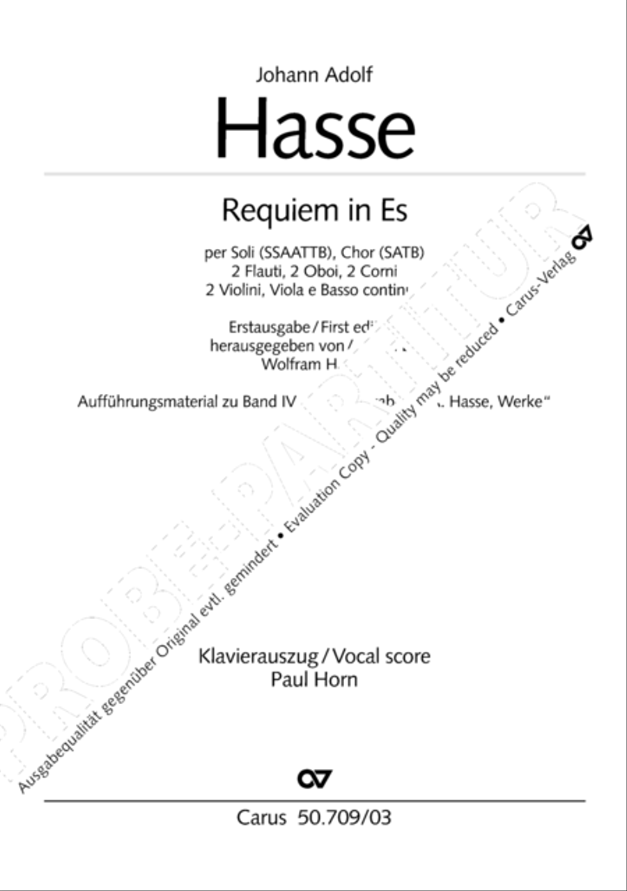 Requiem in E flat major 4-Part scores gallery preview page 2