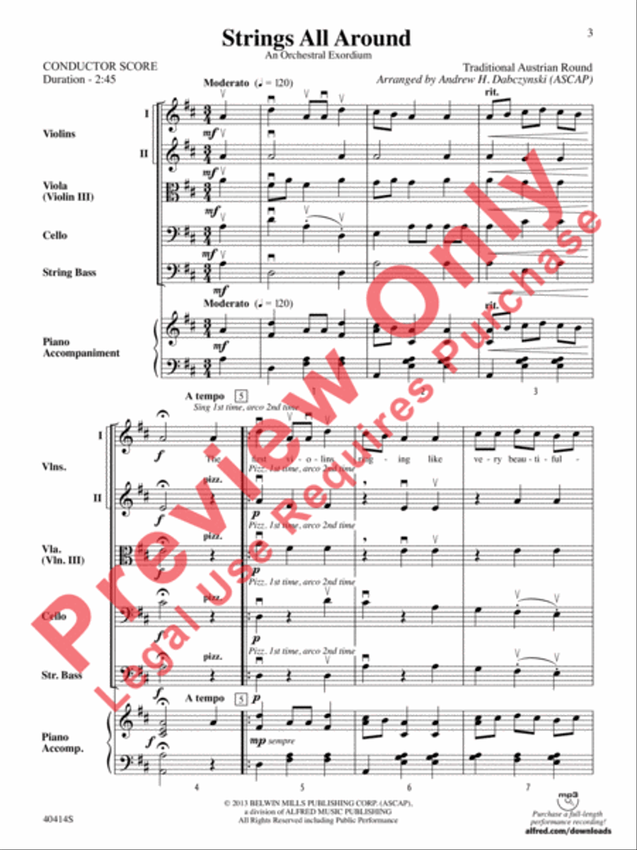 Strings All Around String Orchestra scores gallery preview page 4