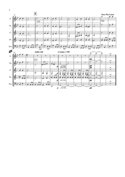 Peter Warlock: Capriol Suite (Complete) - wind quintet image number null