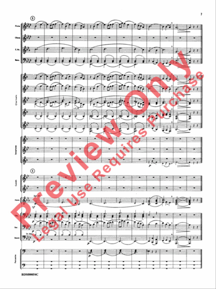 Symphonic Suite Concert Band scores gallery preview page 10