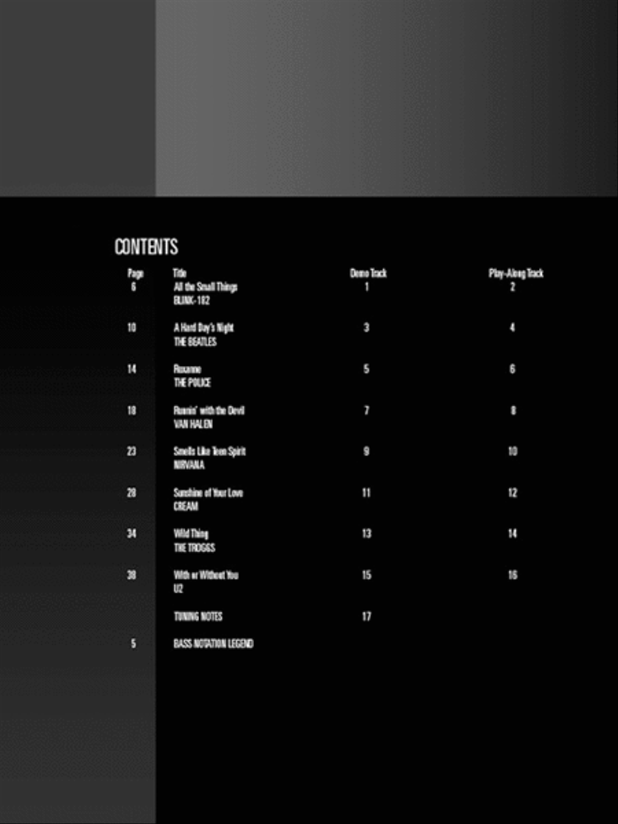 Easy Songs Electric Guitar scores gallery preview page 3