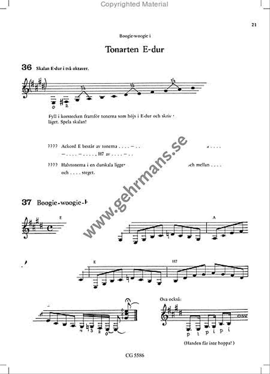 Lar dig spela gitarr 2 Guitar scores gallery preview page 8