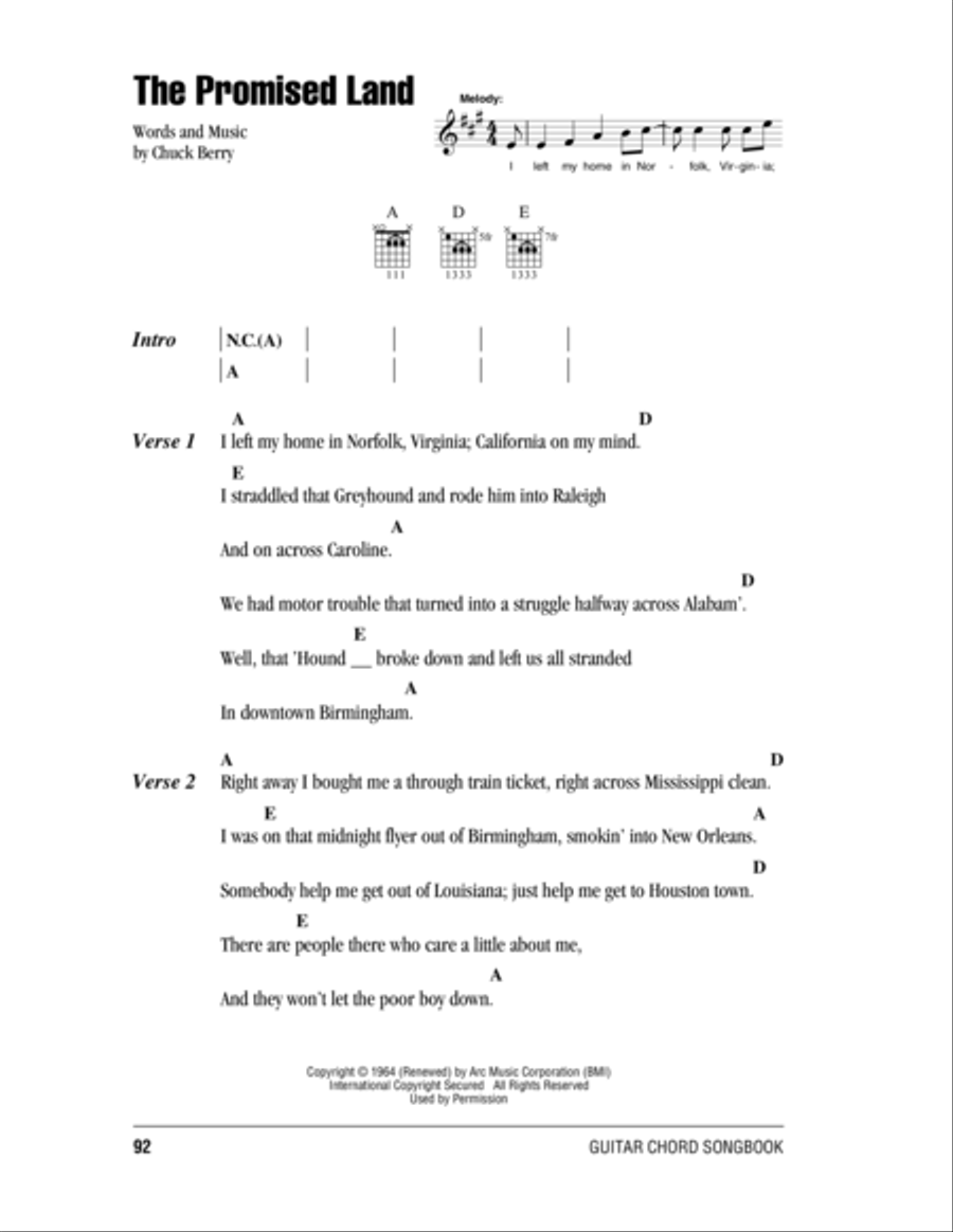 The Promised Land The Promised Land Acoustic Guitar scores gallery preview page 1