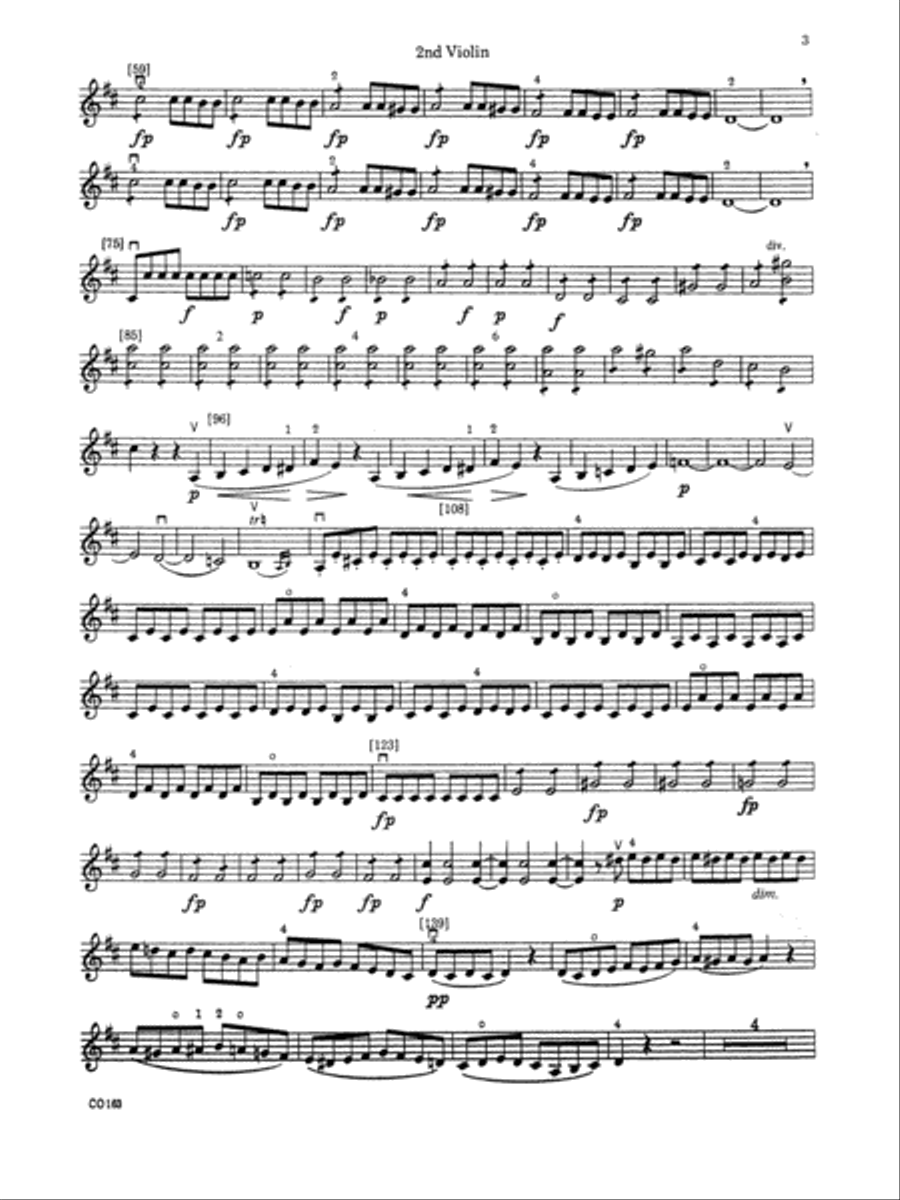 The Marriage of Figaro -- Overture: 2nd Violin Full Orchestra scores gallery preview page 2