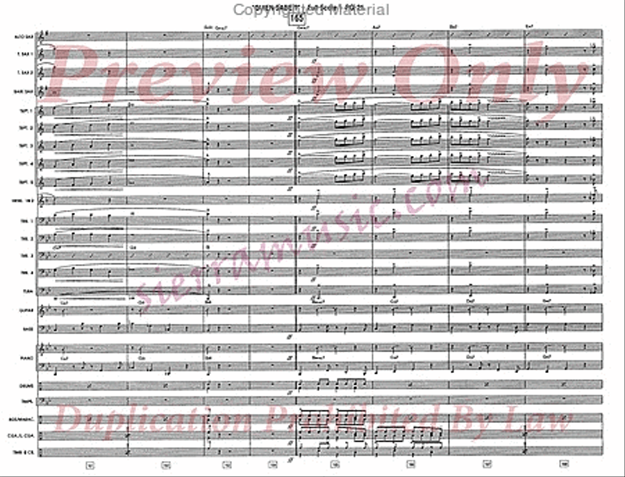 Quien Sabe? (Who Knows?) Jazz Ensemble scores gallery preview page 22