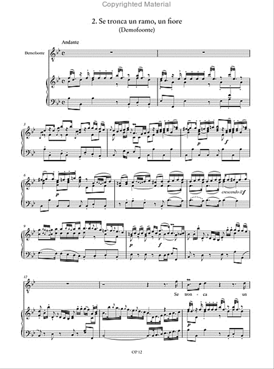 Demofoonte. Arias for Tenor Voice Solo scores gallery preview page 4