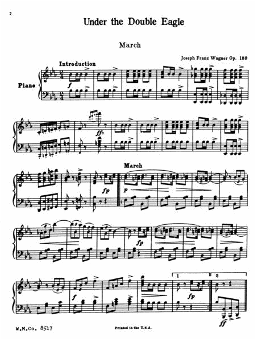 Under the Double Eagle Under the Double Eagle Piano scores gallery preview page 2