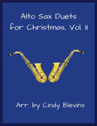 Book cover for Alto Sax Duets for Christmas, Vol. II (12 arrangements)